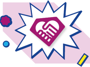 A szolidaritási testület ikonját tartalmazó illusztrált színes grafika