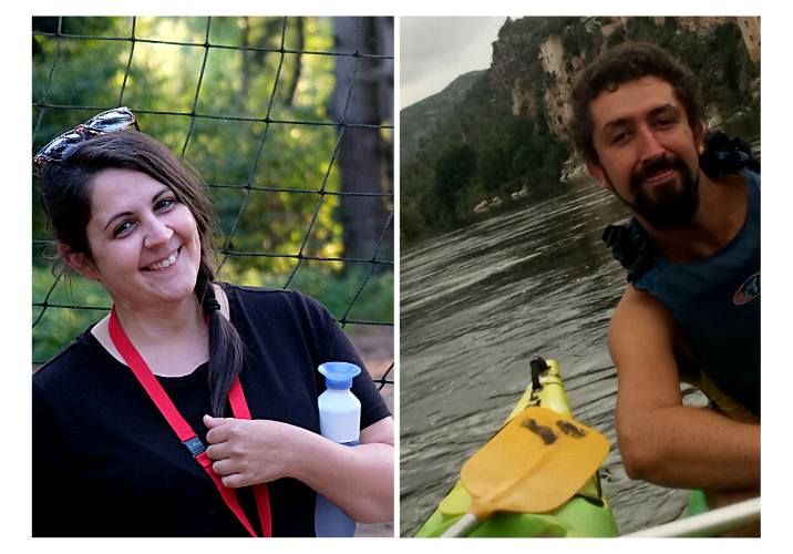 Kollázs ami demonstrálja a kultúrát két szemszögből egyiken egy mosolygó lány erdőben a másokon egy csónakázó fiú